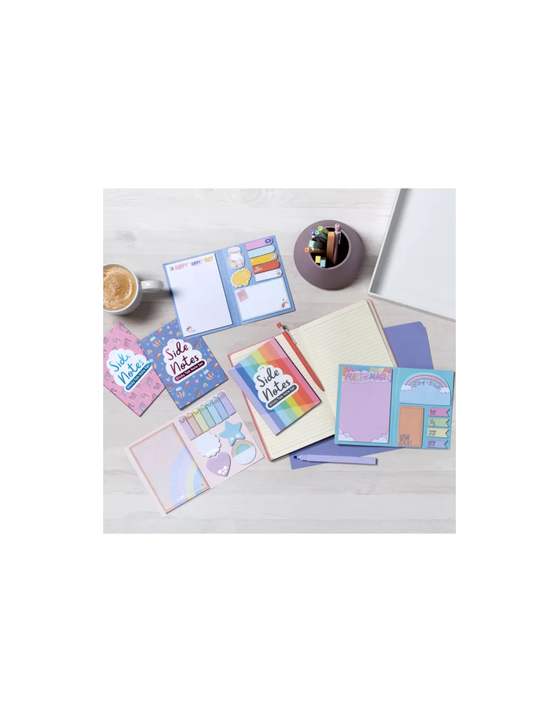 OOLY Side Notes Sticy Tab Note Pad-Happy Day Default Title