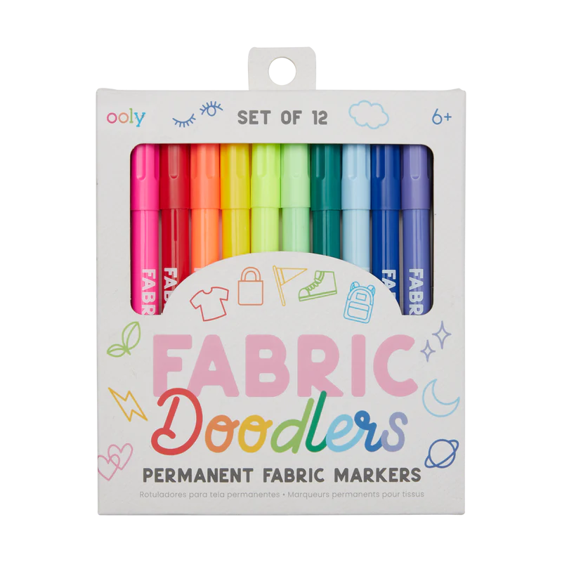 OOLY Fabric Doodlers Markers 12s Default Title