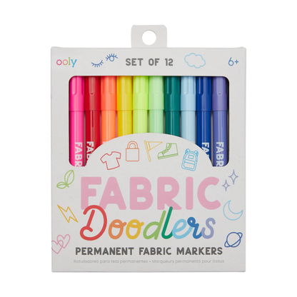 OOLY Fabric Doodlers Markers 12s Default Title