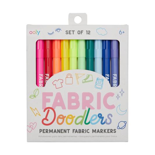 OOLY Fabric Doodlers Markers 12s Default Title