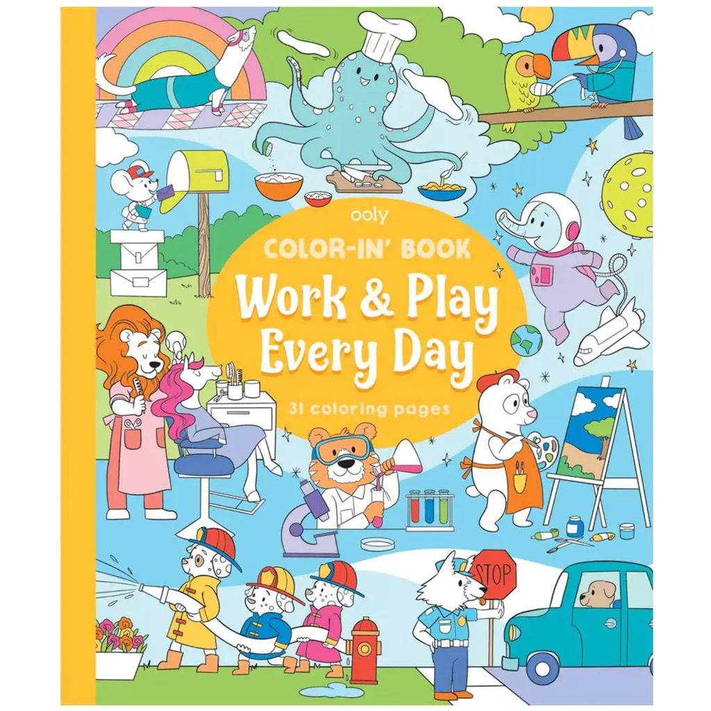 OOLY Color-in Book-Work & Play Everyday Default Title