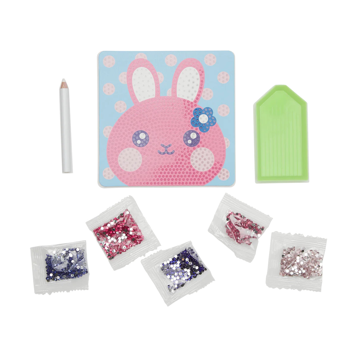 OOLY Razzle Dazzle DIY Mini Gem Art Kit-Bouncy Bun Default Title