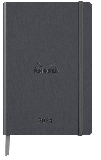 RHODIA 2024 Webplanner A5 Weekly Horizontal Titanium