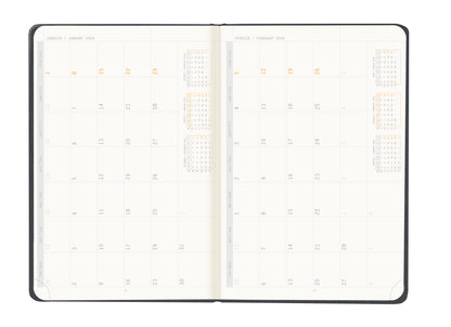 RHODIA 2024 Webplanner A5 Weekly Horizontal Titanium