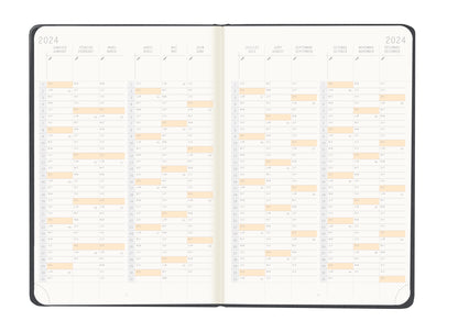 RHODIA 2024 Webplanner A5 Weekly Horizontal Titanium