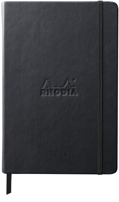 RHODIA 2024 Webplanner A5 Weekly Vertical Black