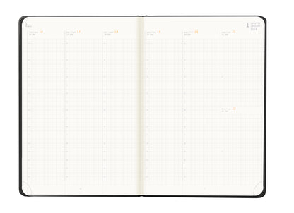 RHODIA 2024 Webplanner A5 Weekly Vertical Black