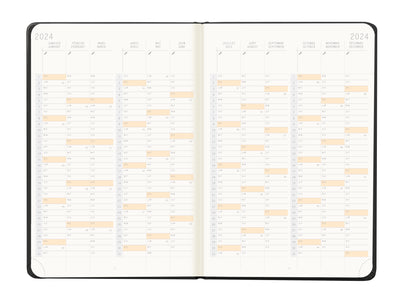 RHODIA 2024 Webplanner A5 Weekly Vertical Black