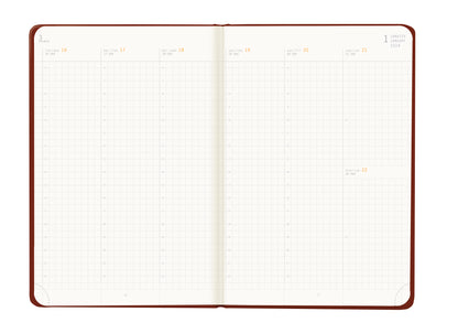 RHODIA 2024 Webplanner A5 Weekly Vertical Burgundy