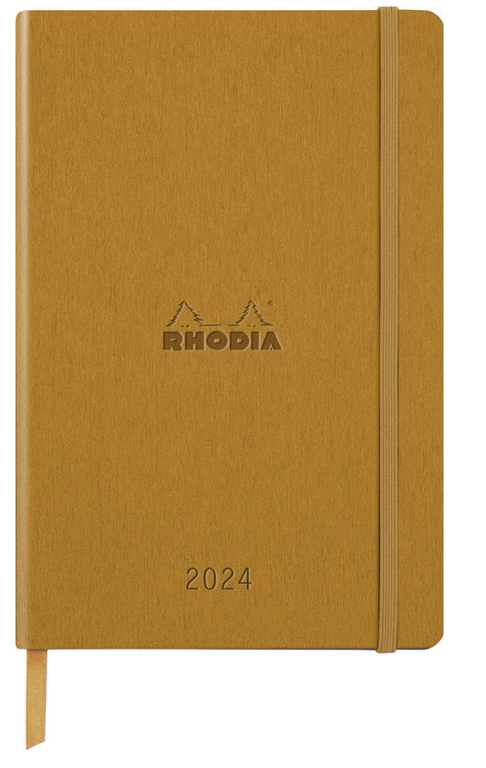 RHODIA 2024 Webplanner A5 Weekly Vertical Gold