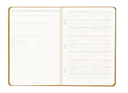 RHODIA 2024 Webplanner A5 Weekly Vertical Gold