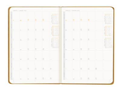 RHODIA 2024 Webplanner A5 Weekly Vertical Gold