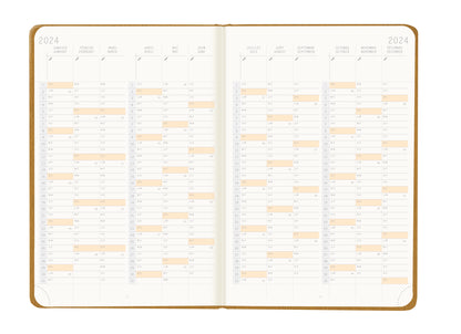 RHODIA 2024 Webplanner A5 Weekly Vertical Gold