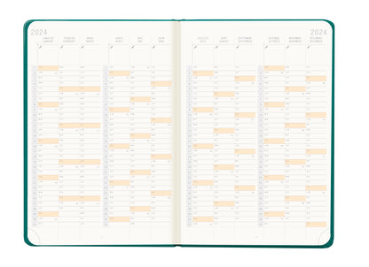 RHODIA 2024 Webplanner A5 Weekly Vertical Peacock