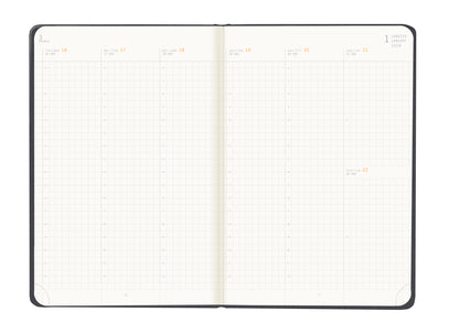 RHODIA 2024 Webplanner A5 Weekly Vertical Titanium