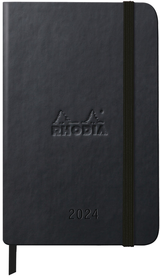 RHODIA 2024 Webplanner A6 Weekly Horizontal Black