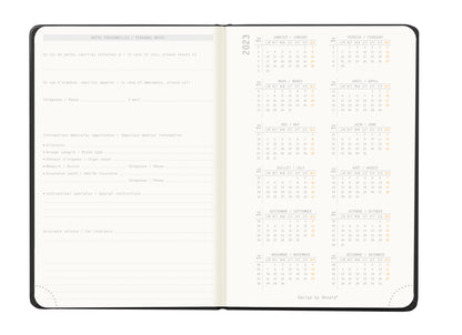 RHODIA 2024 Webplanner A6 Weekly Horizontal Black