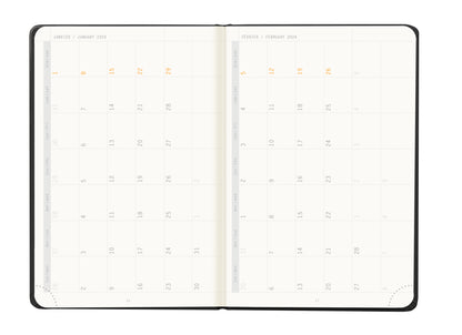 RHODIA 2024 Webplanner A6 Weekly Horizontal Black