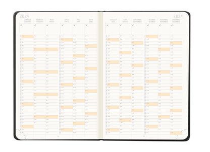 RHODIA 2024 Webplanner A6 Weekly Horizontal Black