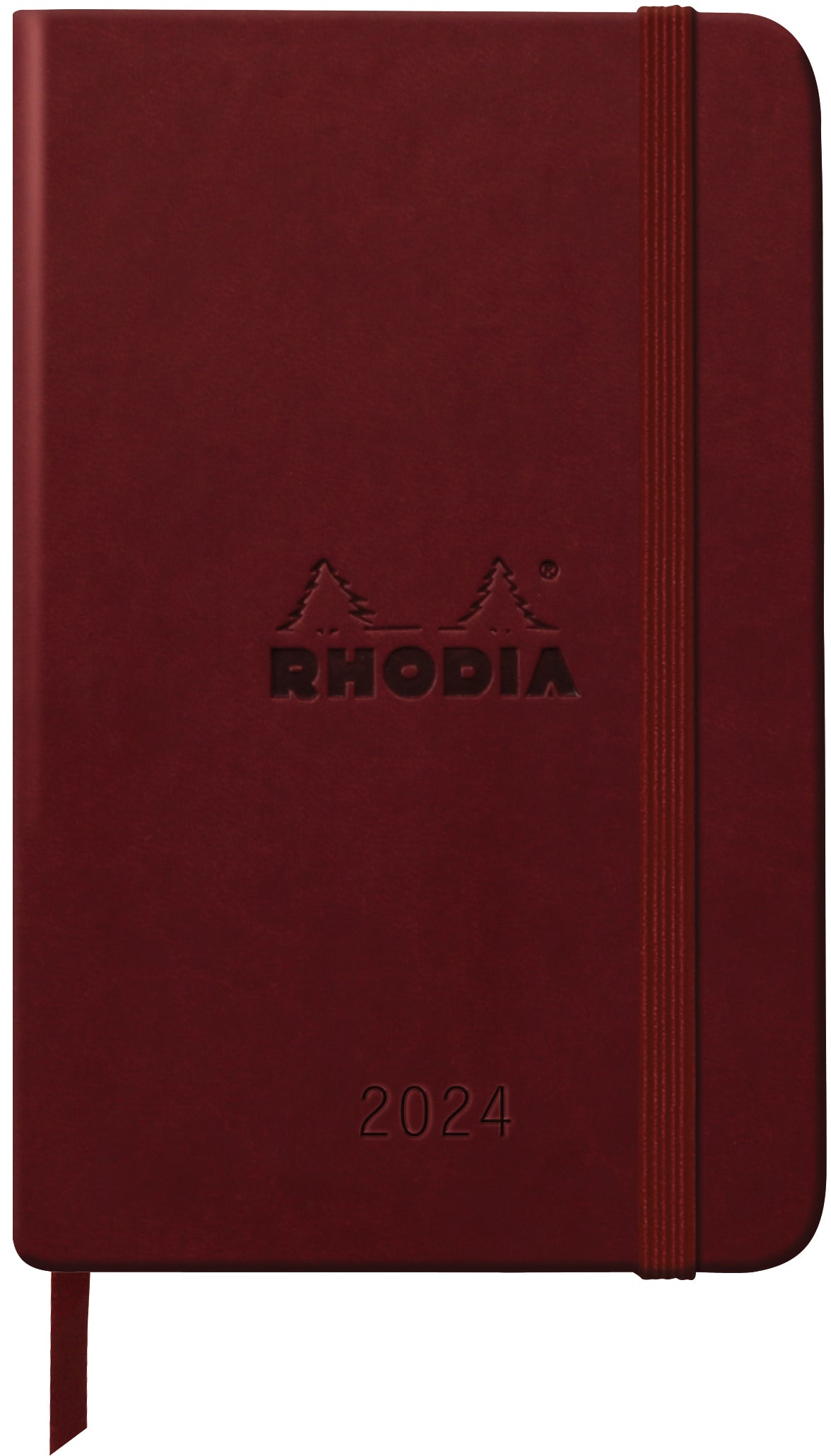 RHODIA 2024 Webplanner A6 Weekly Horizontal Burgundy