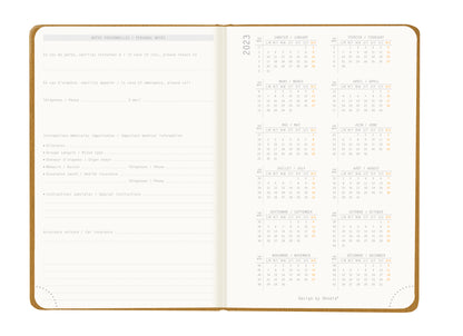 RHODIA 2024 Webplanner A6 Weekly Horizontal Gold