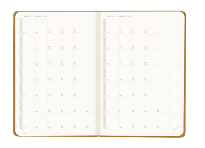 RHODIA 2024 Webplanner A6 Weekly Horizontal Gold