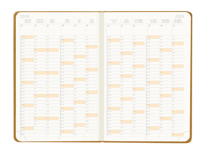 RHODIA 2024 Webplanner A6 Weekly Horizontal Gold