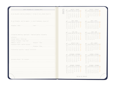 RHODIA 2024 Webplanner A6 Weekly Horizontal Midnight