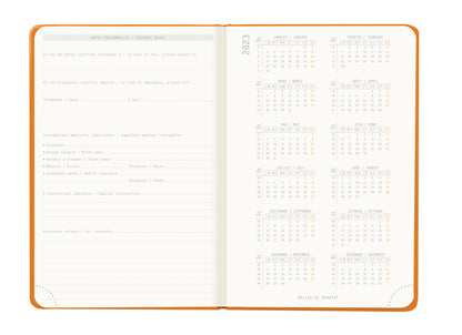 RHODIA 2024 Webplanner A6 Weekly Horizontal Orange