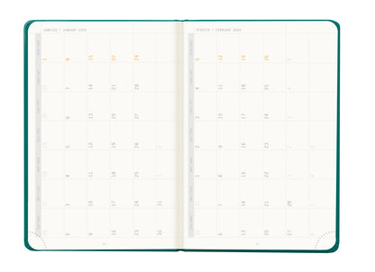 RHODIA 2024 Webplanner A6 Weekly Horizontal Peacock