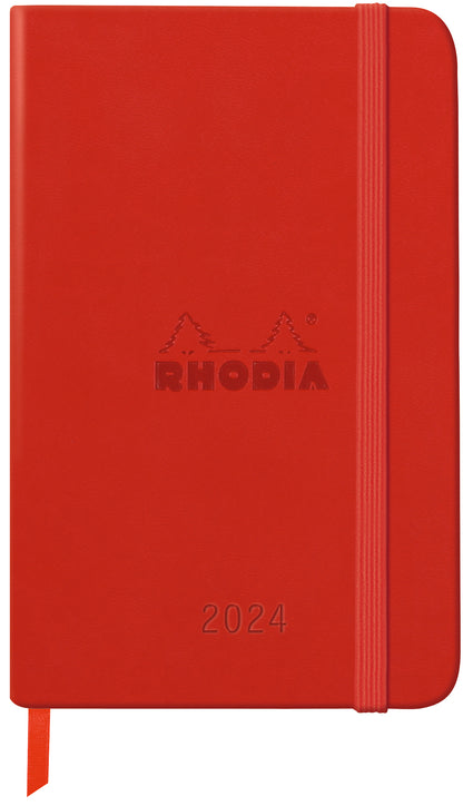 RHODIA 2024 Webplanner A6 Weekly Horizontal Poppy