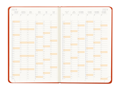 RHODIA 2024 Webplanner A6 Weekly Horizontal Poppy