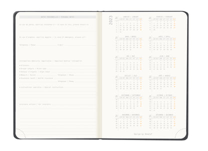 RHODIA 2024 Webplanner A6 Weekly Horizontal Titanium