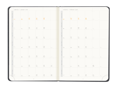 RHODIA 2024 Webplanner A6 Weekly Horizontal Titanium