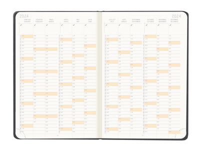 RHODIA 2024 Webplanner A6 Weekly Horizontal Titanium