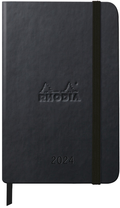 RHODIA 2024 Webplanner A6 Weekly Vertical Black