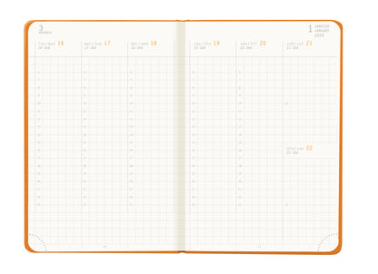 RHODIA 2024 Webplanner A6 Weekly Vertical Orange