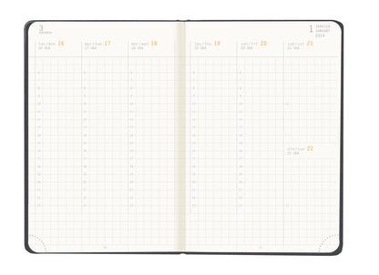 RHODIA 2024 Webplanner A6 Weekly Vertical Titanium