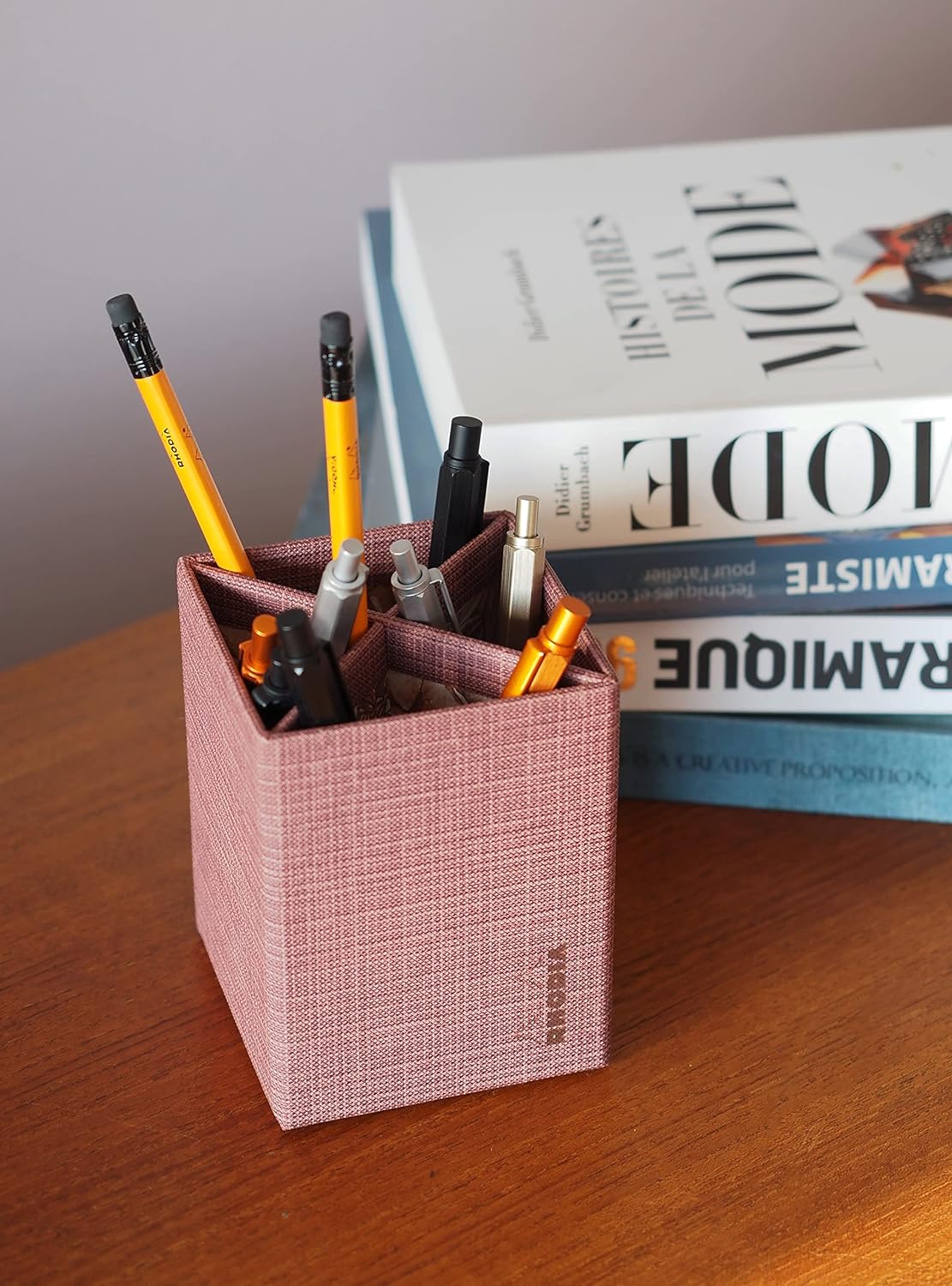 RHODIA Orange Botanique Amarante Pencil Holder 8x8x11cm