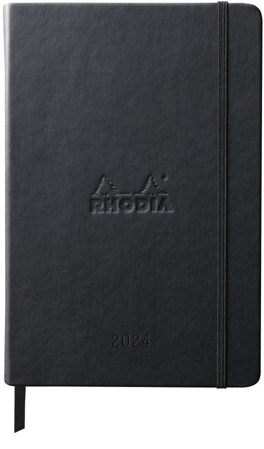 RHODIA 2024 Webplanner A5 Weekly Horizontal Black