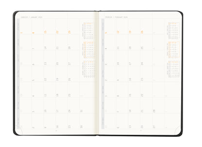 RHODIA 2024 Webplanner A5 Weekly Horizontal Black