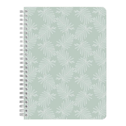 CLAIREFONTAINE x Jungle Harmony Wirebound Notebook A5 74s Lined Motif Fern