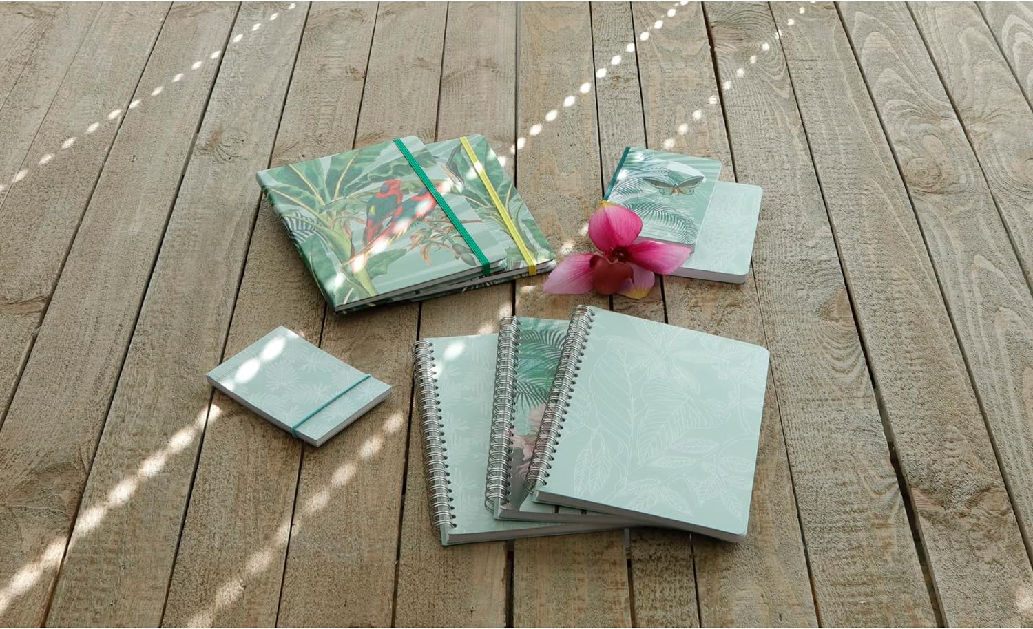 CLAIREFONTAINE x Jungle Harmony Wirebound Notebook A5 74s Lined Hummingbird