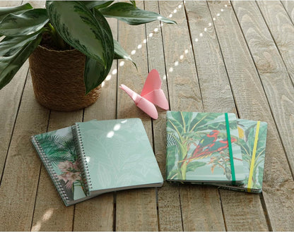 CLAIREFONTAINE x Jungle Harmony Wirebound Notebook A5 74s Lined Hummingbird