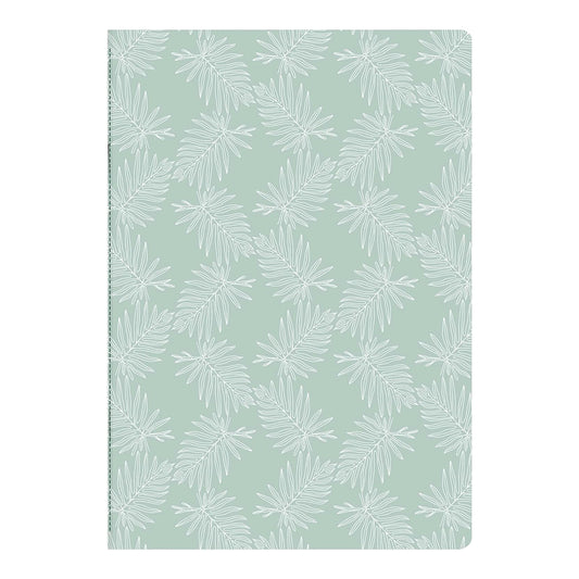 CLAIREFONTAINE x Jungle Harmony Notebook A5 32s Lined Motif Fern