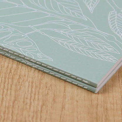 CLAIREFONTAINE x Jungle Harmony Notebook A5 32s Lined Motif Fern