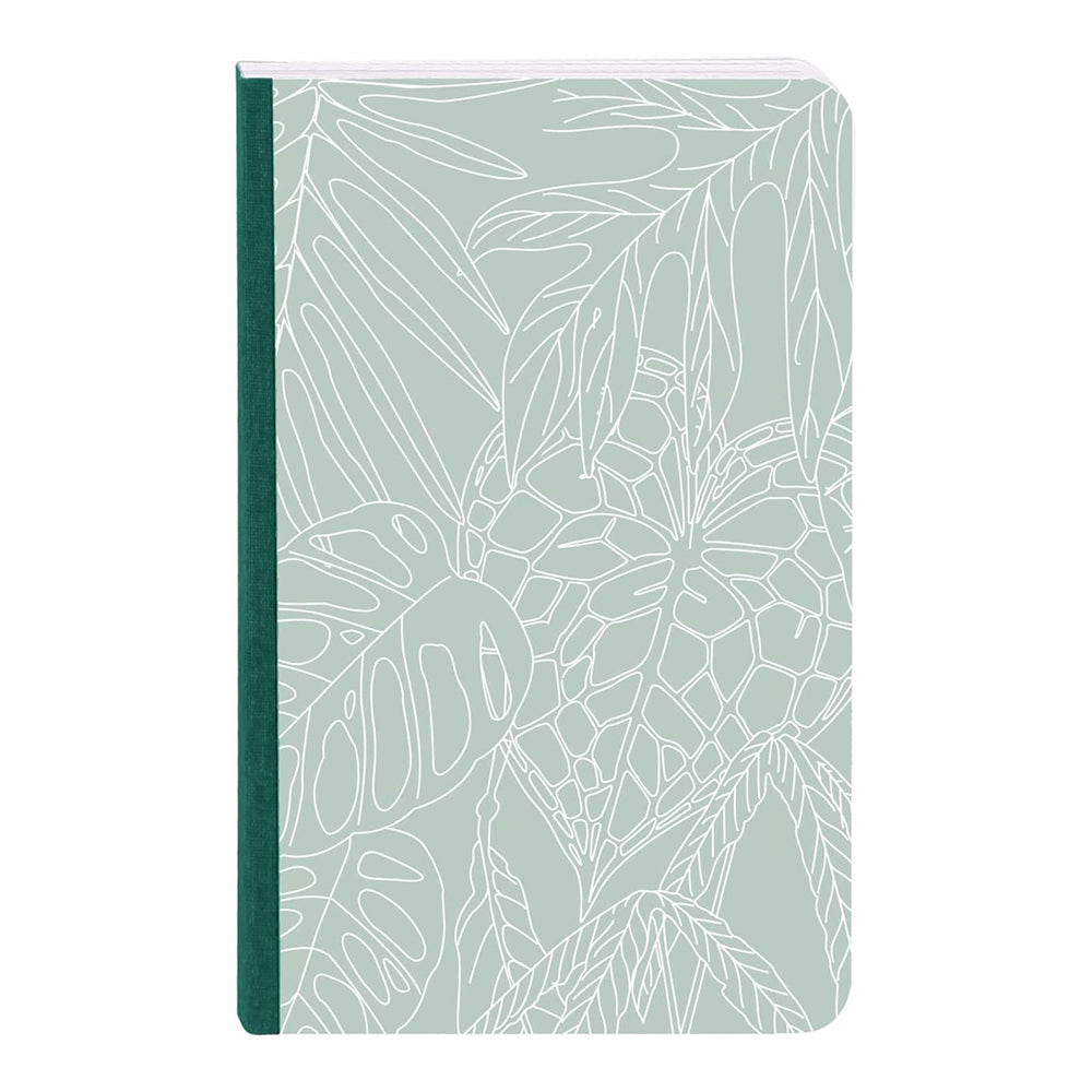 CLAIREFONTAINE x Jungle Harmony Clothbound Notebook 9x14cm 72s Lined Foliage