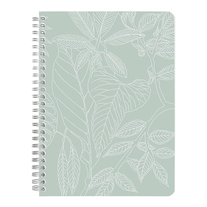 CLAIREFONTAINE x Jungle Harmony Wirebound Notebook A5 74s Lined Motif Foliage