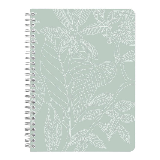 CLAIREFONTAINE x Jungle Harmony Wirebound Notebook A5 74s Lined Motif Foliage