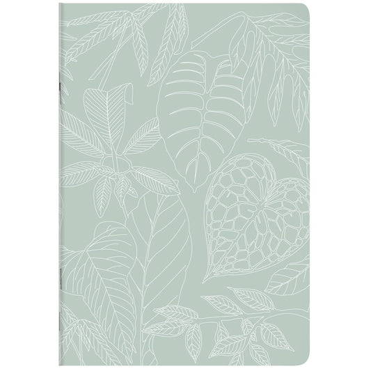 CLAIREFONTAINE x Jungle Harmony Notebook A4 48s Lined+Margin Motif Foliage